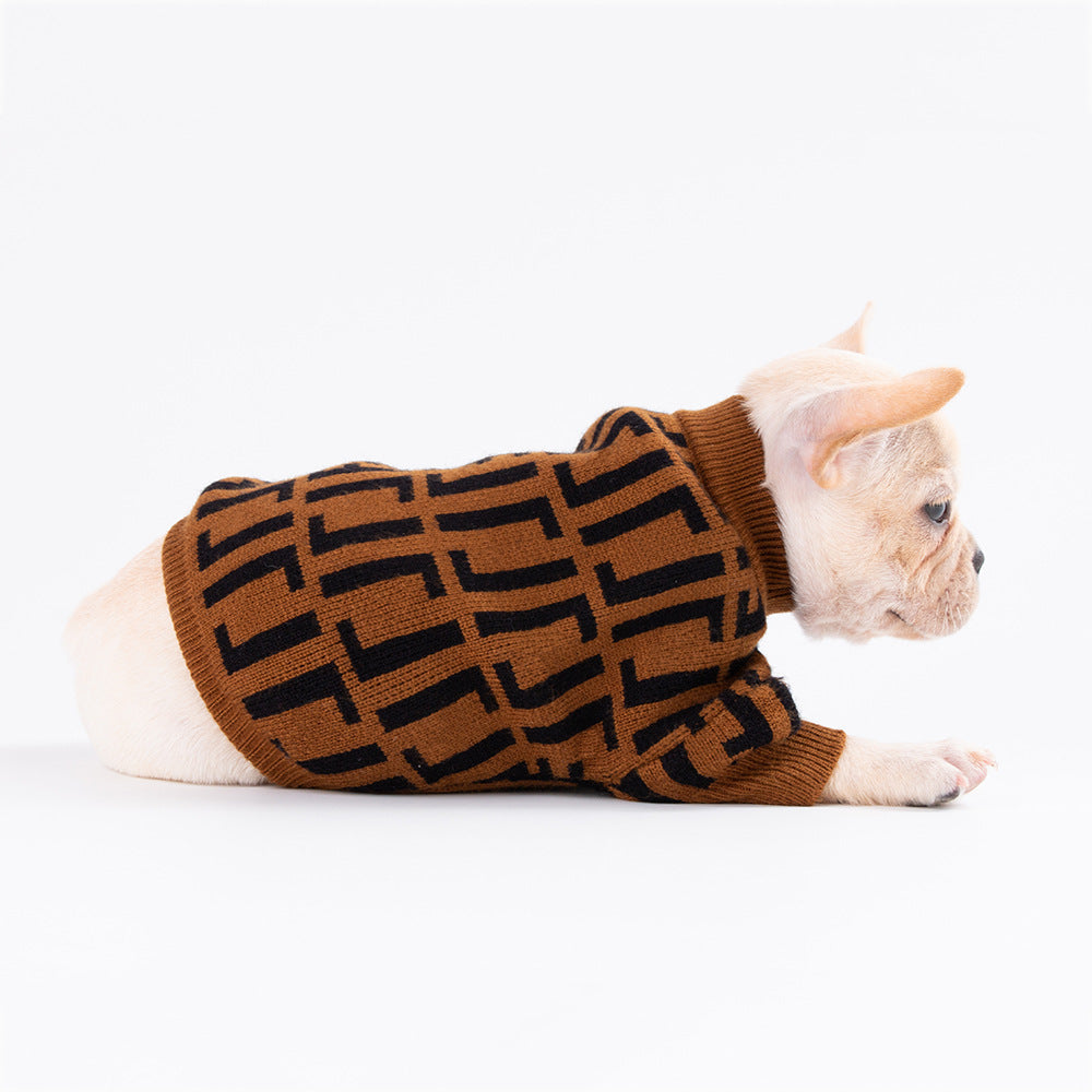 Fashion Letter Fashion Dog Sweater Coat