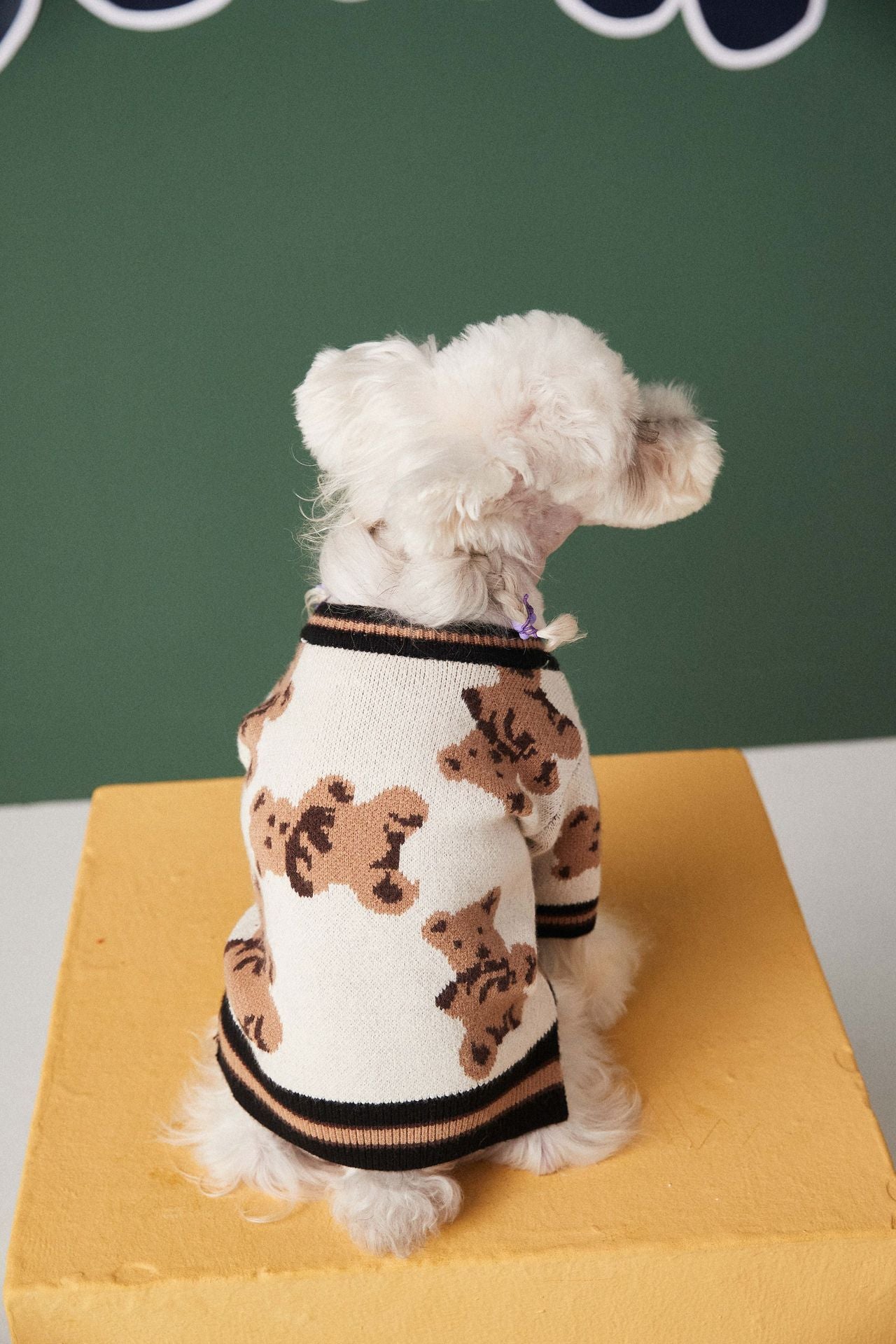 Dog Cat Sweater Preppy Style V-neck Striped Vest Pet Puppy