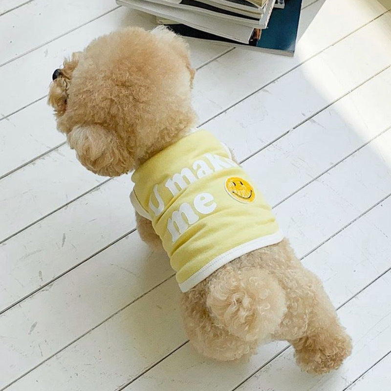 English Candy Color Dog Summer Thin Clothes Vest