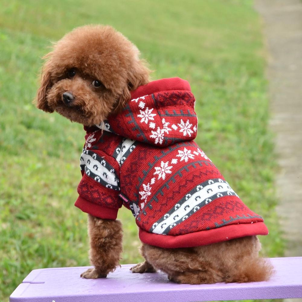 New Knitted Wool Christmas Series Dog Coat