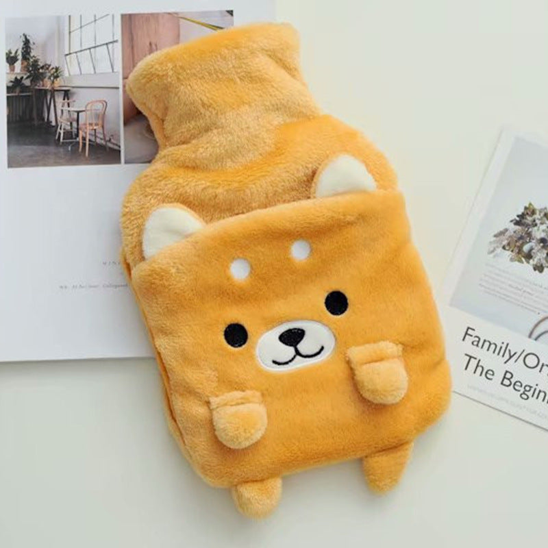 Dog Plush Jacket Water-filled Creative Warm Handbag