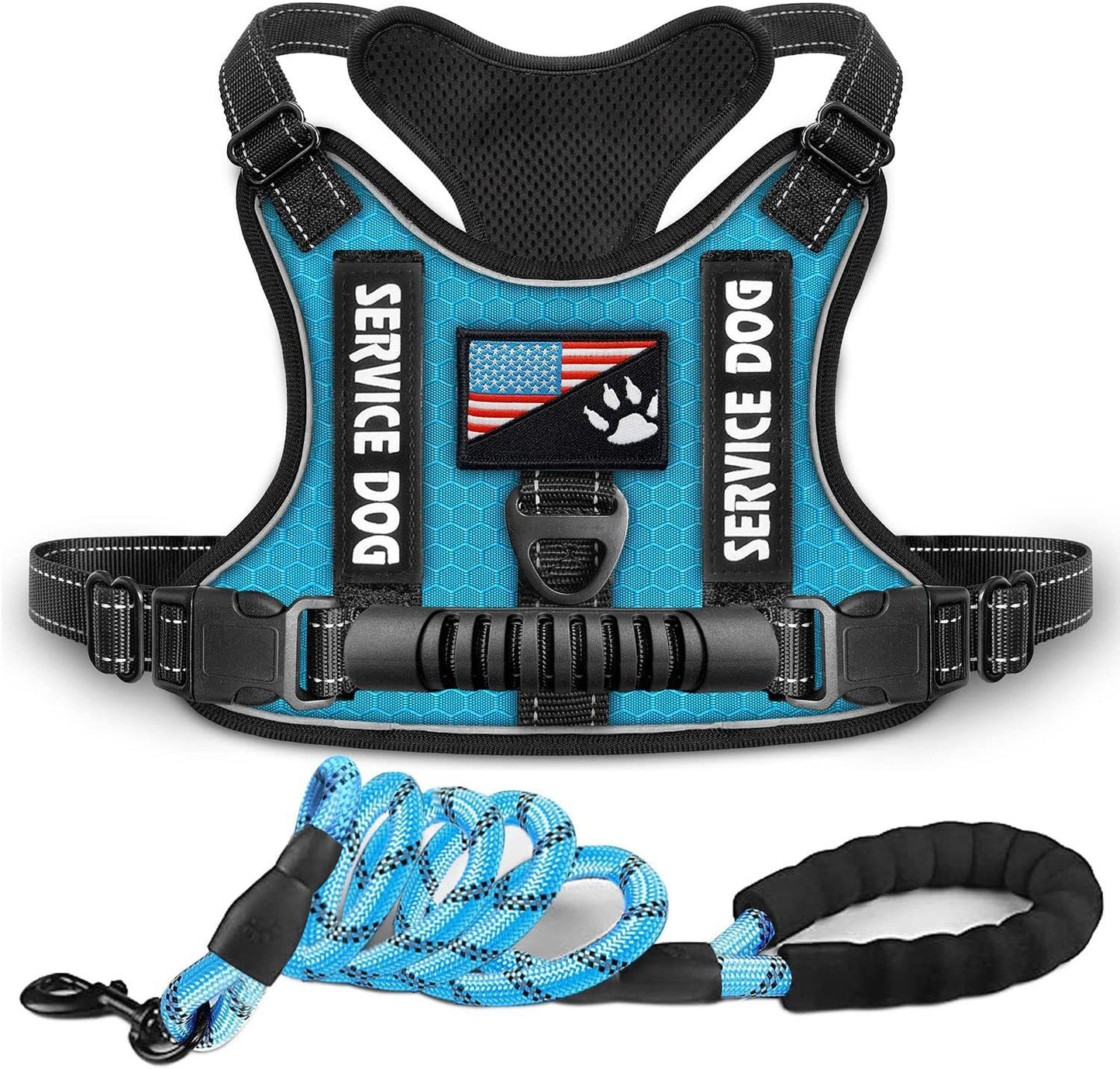 Shock Absorption Comfortable Night Vision Reflective Pet Harness