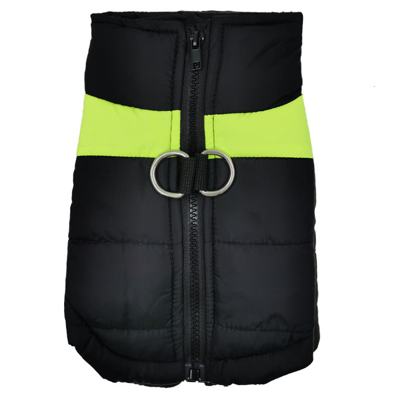 Big Dog Pet Vest Ski Suit Waterproof Cotton Coat Jacket