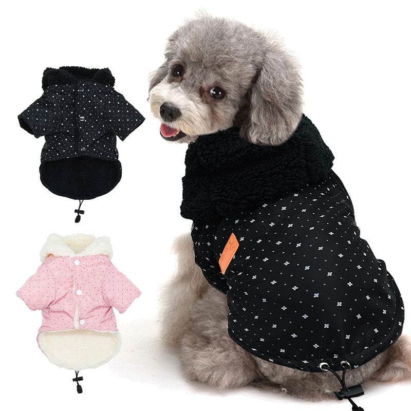 Warm Coat Padded Hooded Pet Dog Clothes