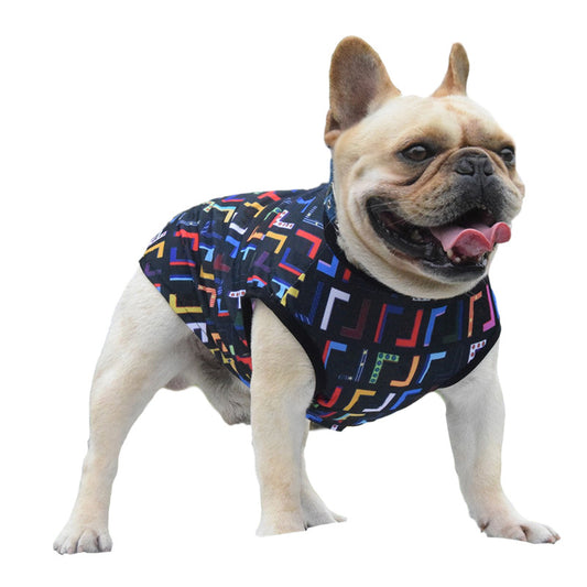 New Letter Full Print Dog Vest Pet Suit