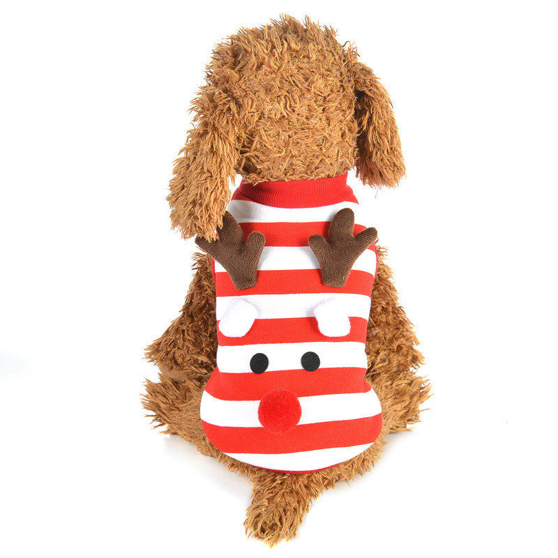 Christmas Transformed Elk Dress Dog Jacket