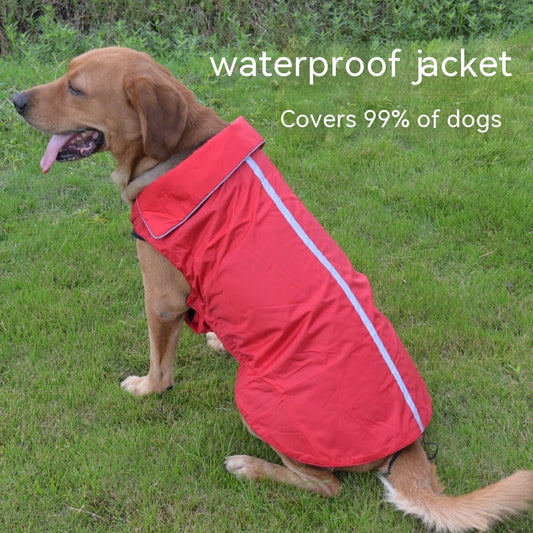 Dog Clothes Outdoor Shell Jacket Waterproof Raincoat