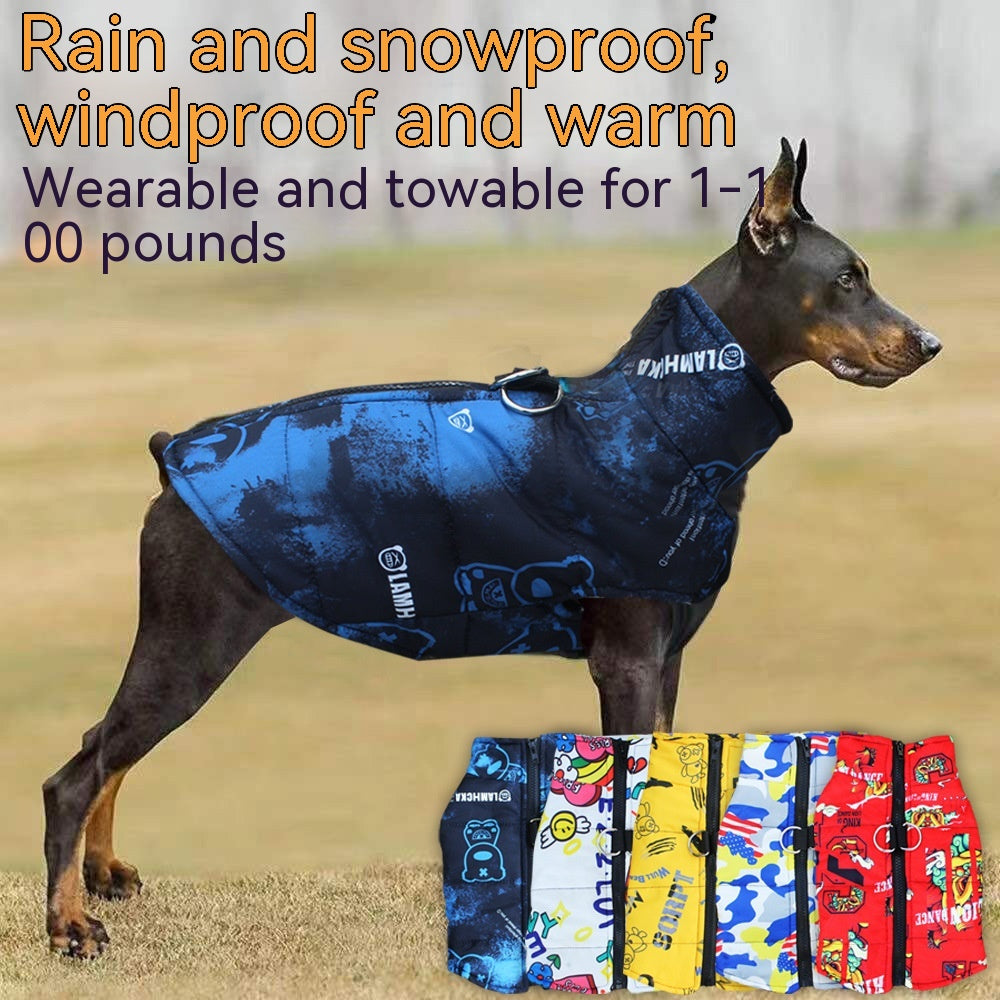 Dog Winter Warm Down Vest Shell Jacket