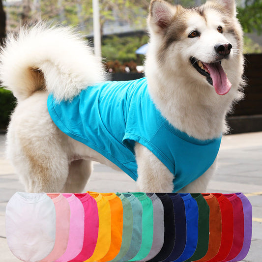 XS-5XL Dog Vest Dog Shirt Summer Small Medium Dog Clothes Chihuahua Tshirt