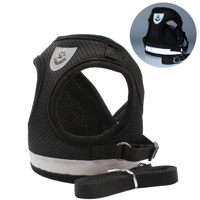 Vest Type Dog Leash Is Reflective And Breathable