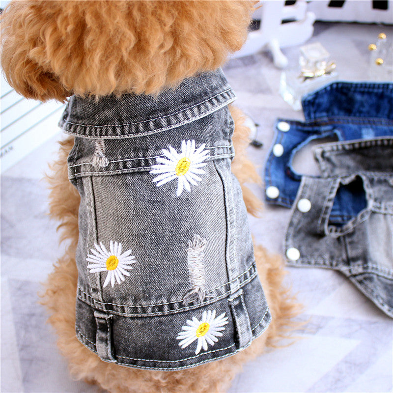 Cowboy Vest Teddy Bichon Pomeranian Cat Dog Clothes