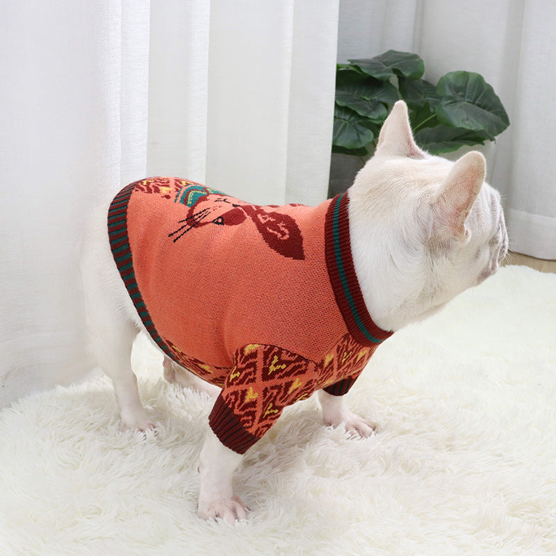 Bull Dog Fat Dog Short Sweater