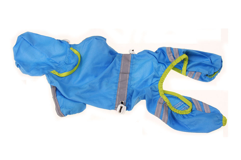 Pet Raincoat, Dog One-layer Raincoat, Reflective Bar Warning