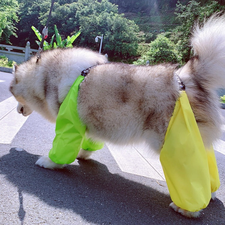 Adjustable Dog Four Legged Raincoat