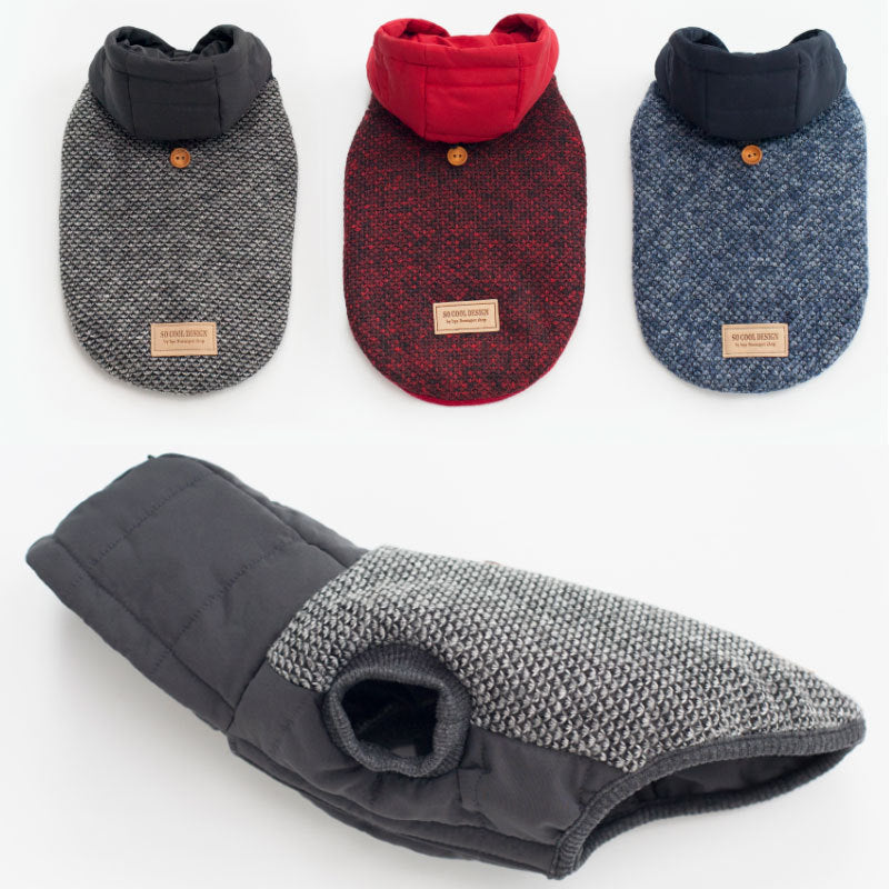 Dog Clothes Two Feet With Hood Snowflake Pet Clothing Supplies