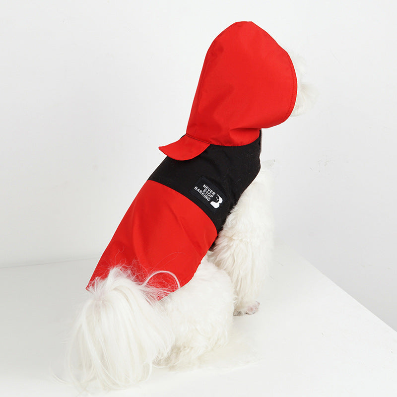 Color Contrast Patchwork New Dog Raincoat