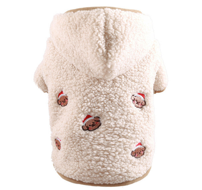 Winter Dog Cat Coat Warm Fleece Pet Clothes