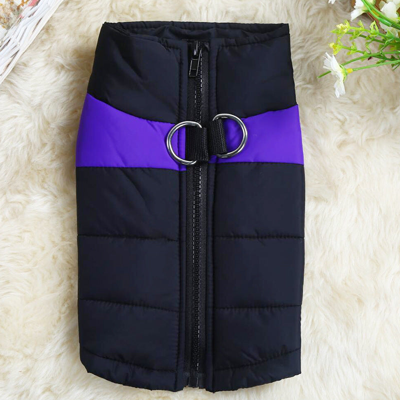 Autumn And Winter Pet Ski Suit Dog Outdoor Cotton Coat Vest