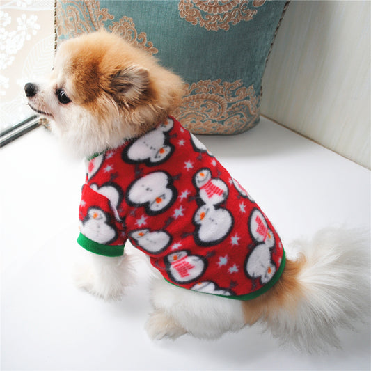 Dog Christmas Clothing Optional Classic Pattern