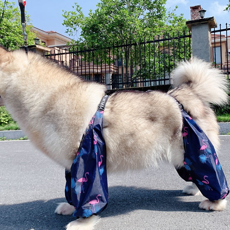 Adjustable Dog Four Legged Raincoat