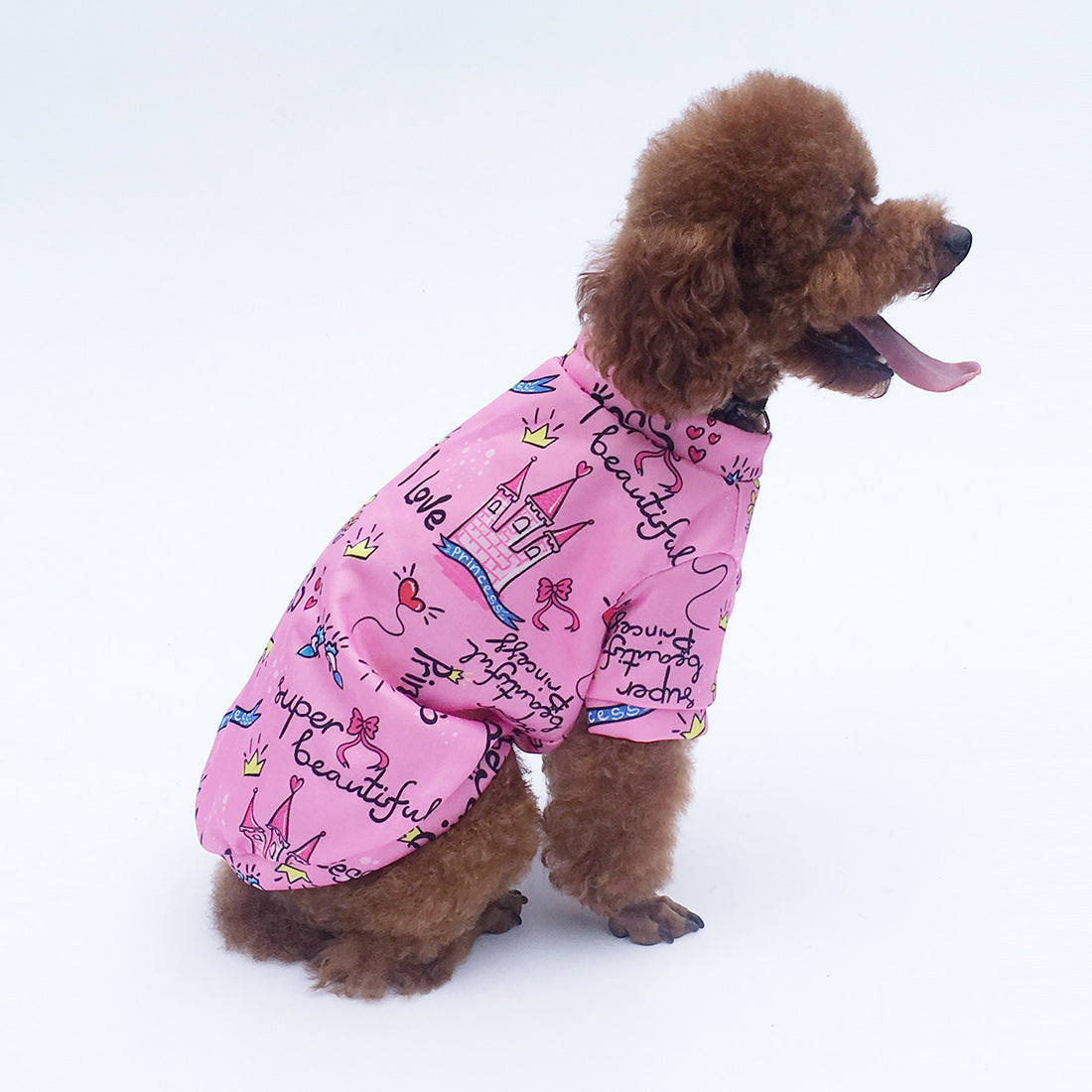 Dog Clothes Autumn And Winter Princess Hoodie With Velvet