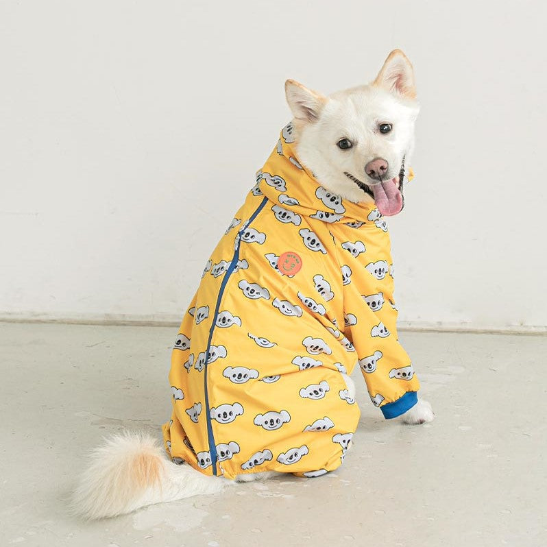 Fashion Four-legged Raincoat Dog Hooded Raincoat