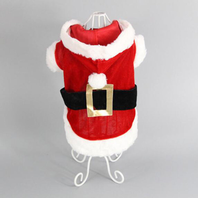 Christmas Dog Clothes Pet Vest Shirt Dog Winter Dress Warm Coat