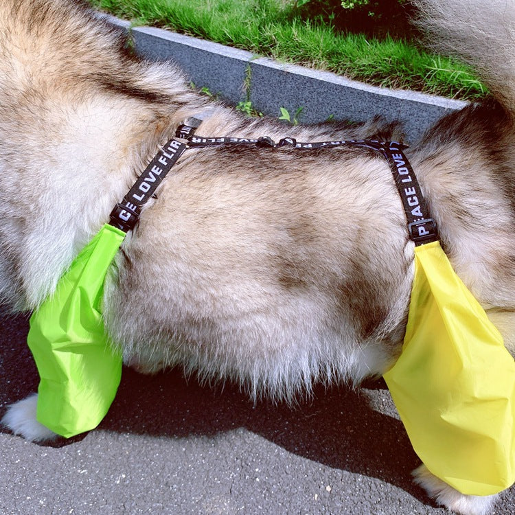 Adjustable Dog Four Legged Raincoat