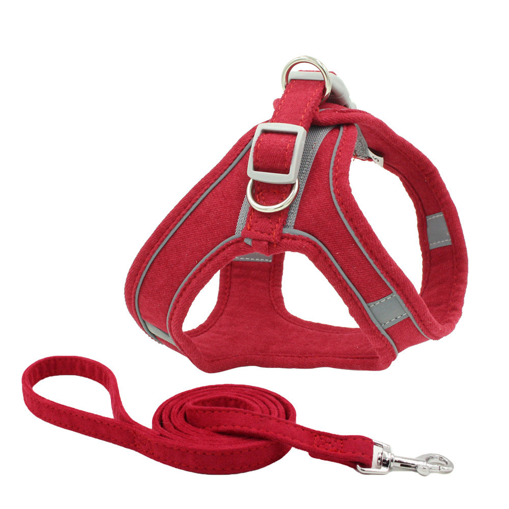 Pet Chest Harness Reflective And Breathable Anti-Strike