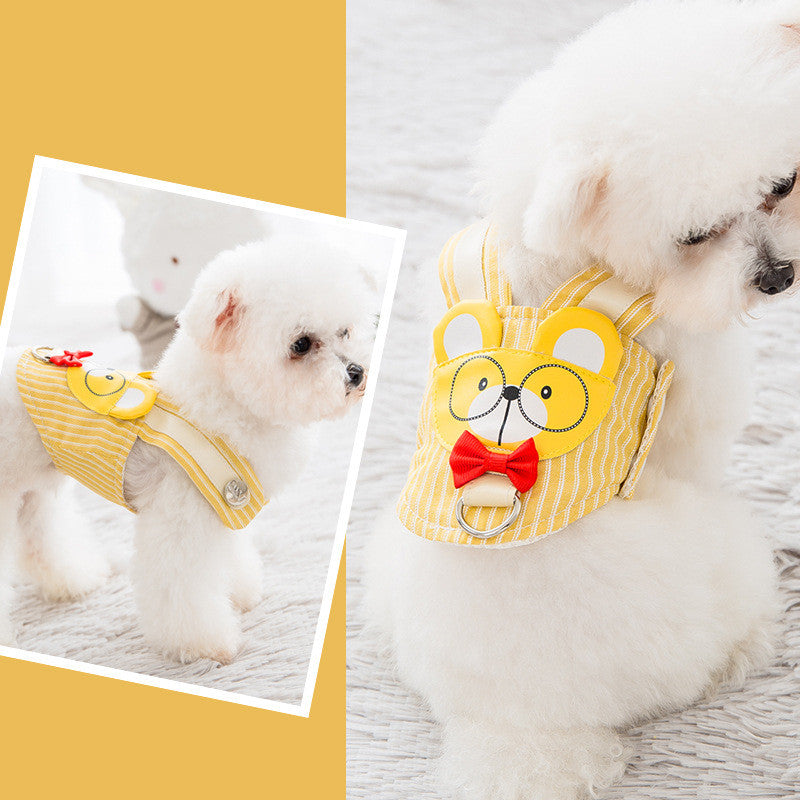 Cute Pet Dog Harness Leash Set