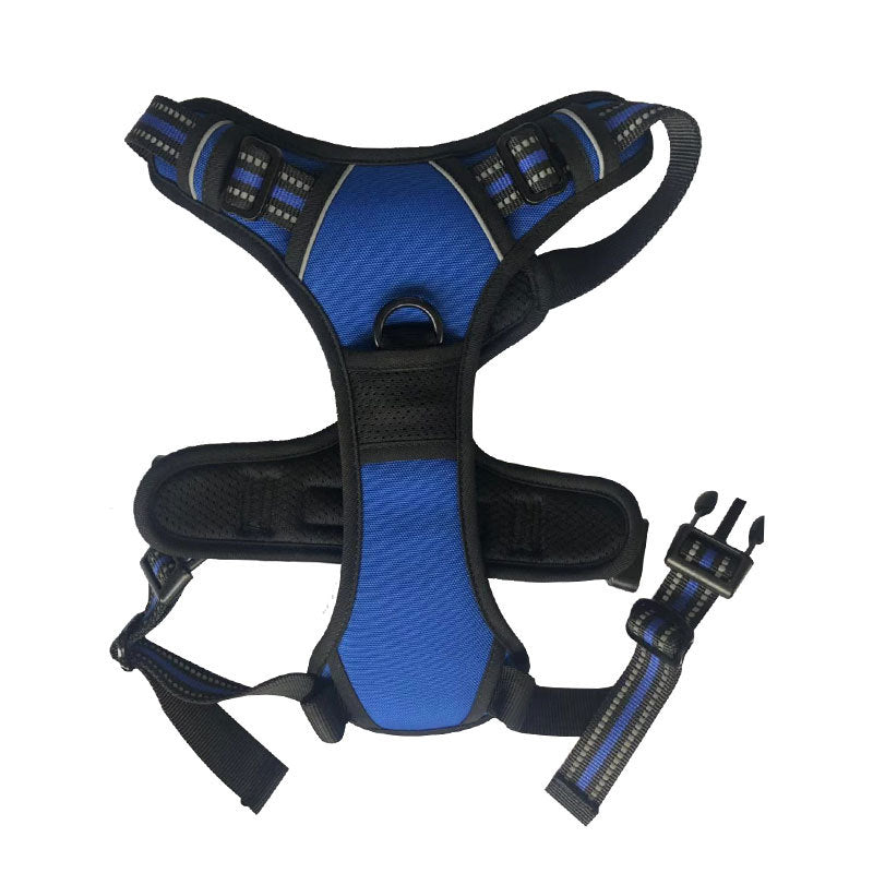 Reflective explosion-proof vest type dog harness