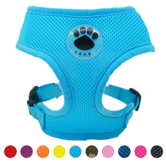 Breathable mesh dog harness