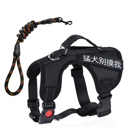 Dog Chest Harness Vest Type Traction RopeRed