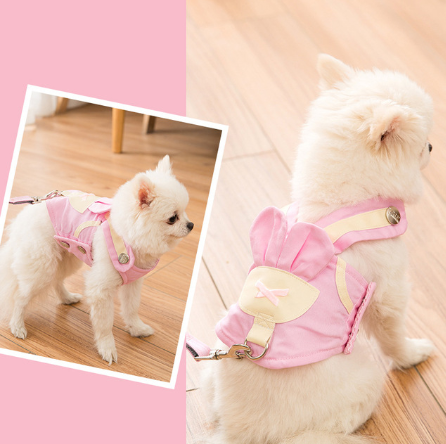 Cute Pet Dog Harness Leash Set