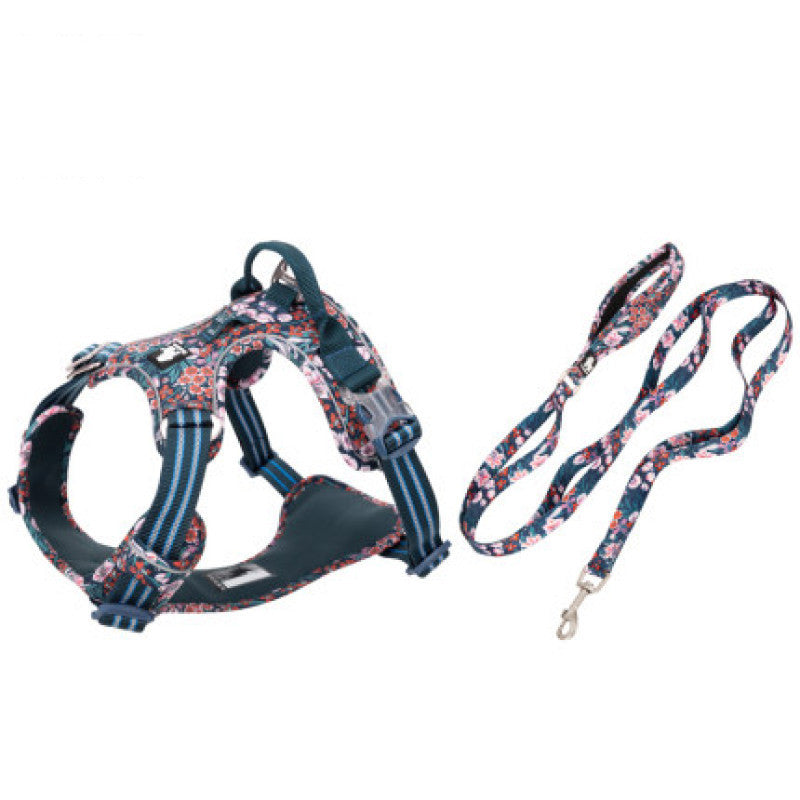 Pet Dog Leash Set Vest Type Chest Harness