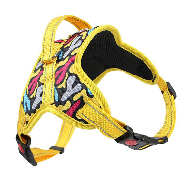 Pet Supplies Dog Harness Reflective Leash Set