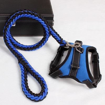 New Nylon Medium Large Dog Harness Collar K9 Padded