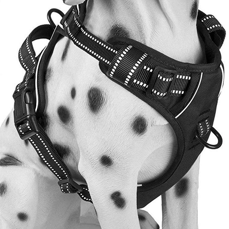 Medium And Large Dog Pet Chest Harness Breathable Reflective Vest