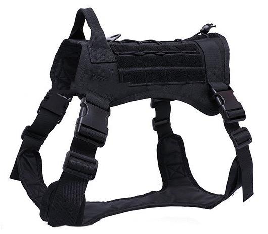 Tactical training large dog chest harness