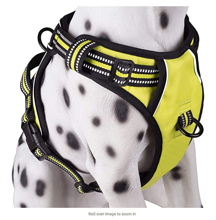 Medium And Large Dog Pet Chest Harness Breathable Reflective Vest