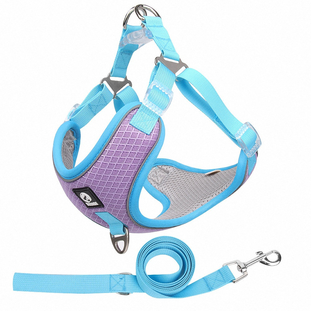 Breathable Pet Harness Adjustable Leash