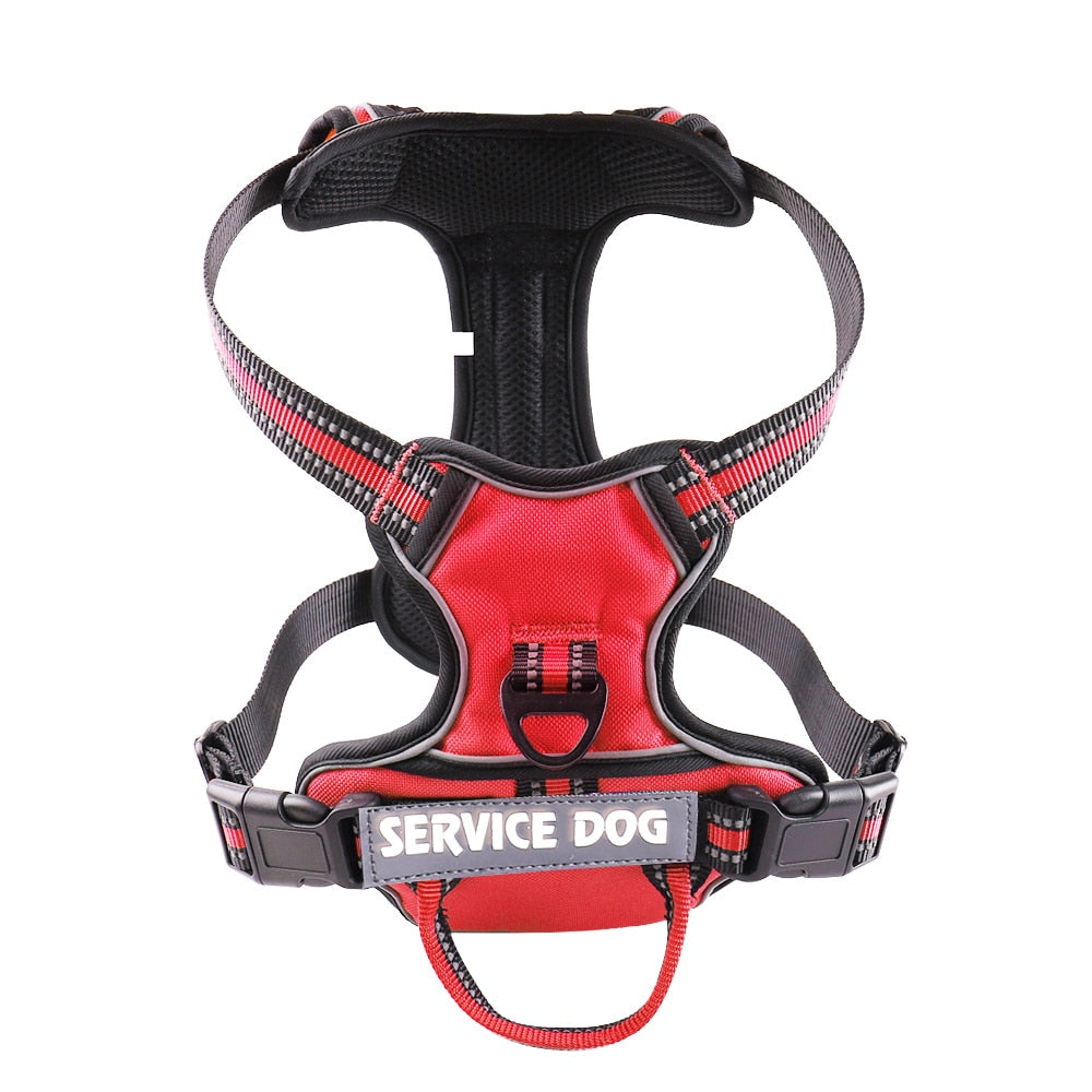 Nylon Adjustable Dog Harness Personalized Reflective Dog Harness Vest