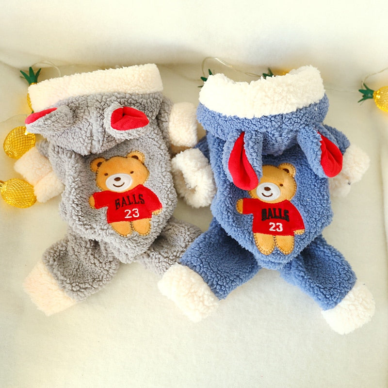 Dog Clothes Winter-Autumn Clothes Pet Bear Big Change Coat