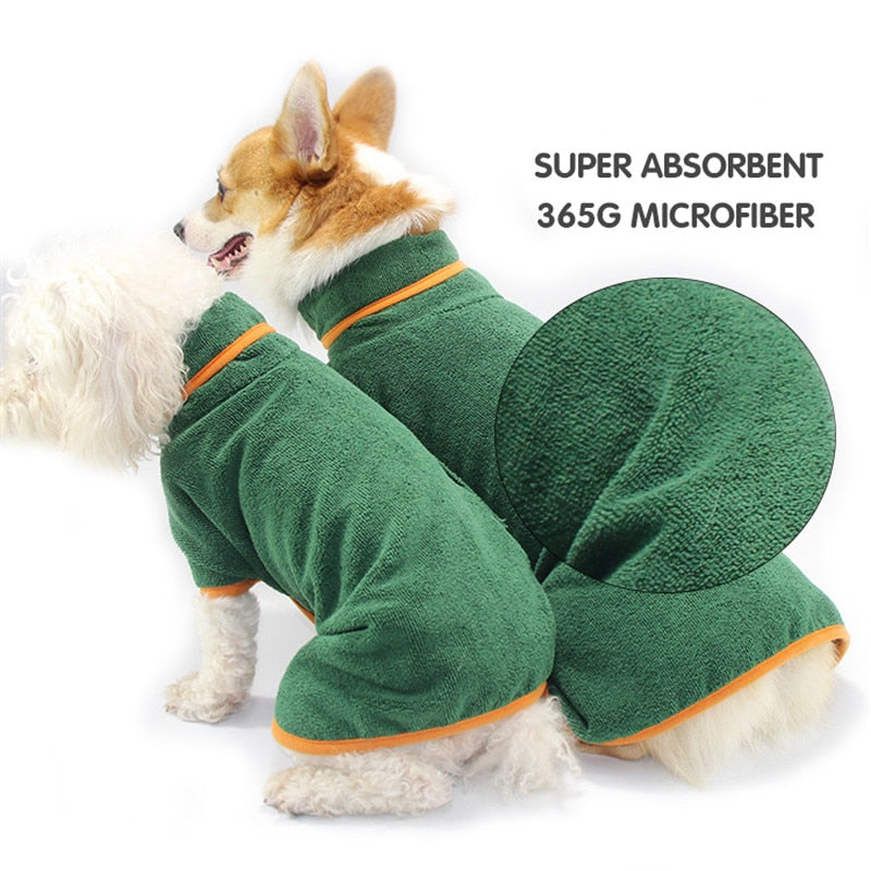 Dog Bathrobe for Small Medium Large Dogs Super Absorbent Fast Drying