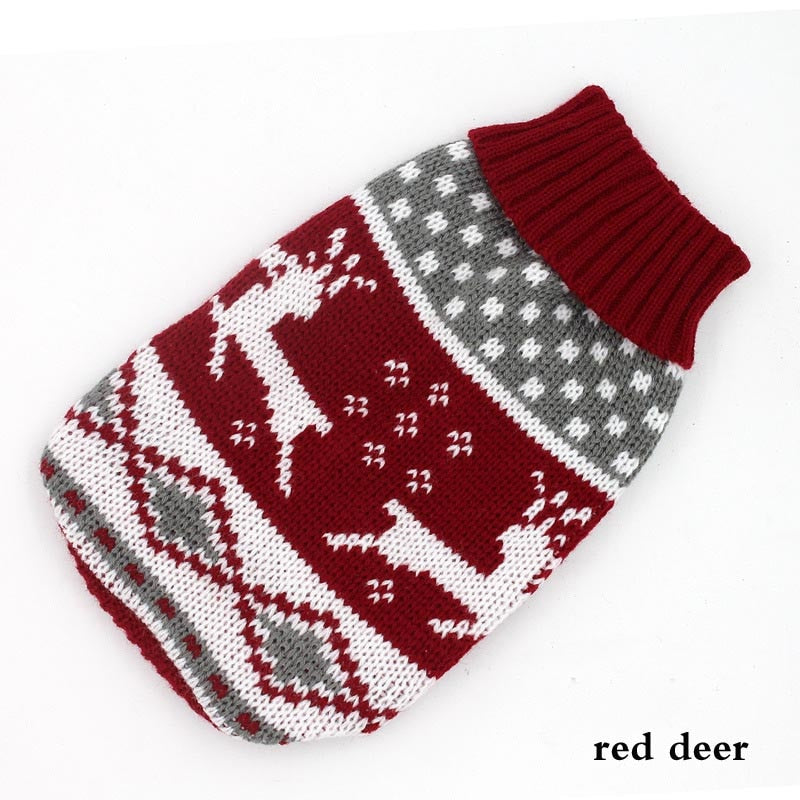 Winter Cartoon Cat Dog Clothes Warm Christmas Sweater Coat Knitting