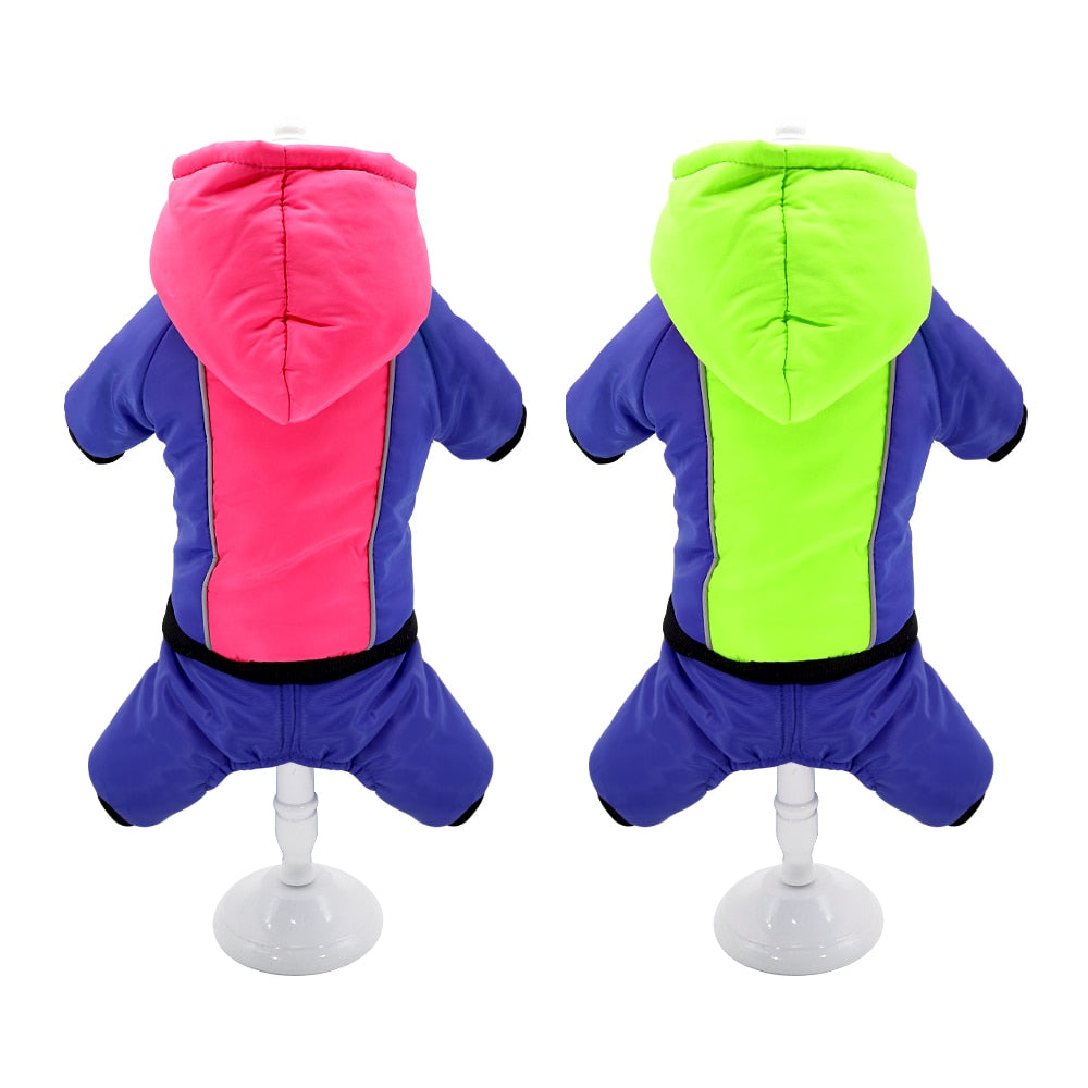 Reflective Dog Clothes Coat Warm Dogs Winter Coat Jacket Pet Clothing