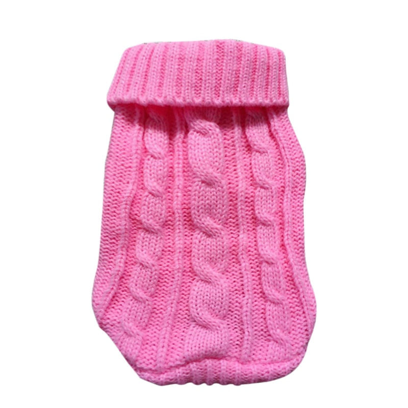 Winter Warm Dog Sweaters Pet Clothes for Small Dogs Soft Woolly Sweater