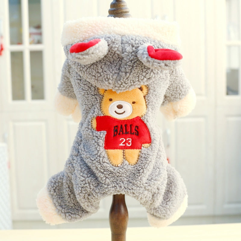 Dog Clothes Winter-Autumn Clothes Pet Bear Big Change Coat