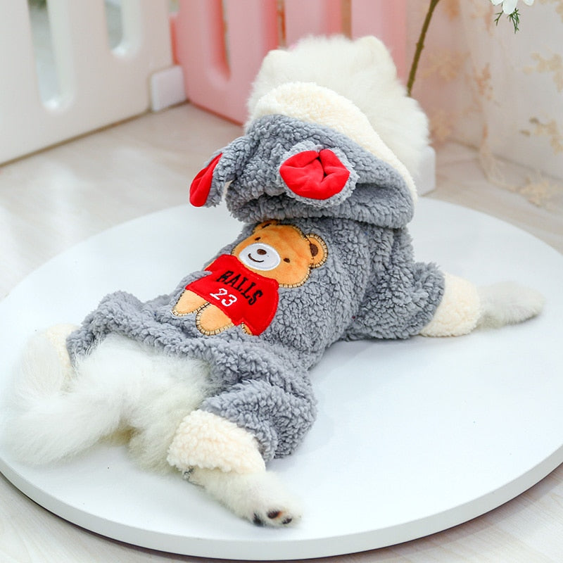 Dog Clothes Winter-Autumn Clothes Pet Bear Big Change Coat