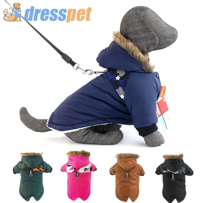 Winter Pet Dog Clothes Warm For Small Dogs Costume Outfit Jacket Clothing